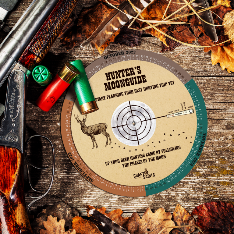 Deer Hunters Moon Guide 2022 23 Portable Weather Proof Lunar 