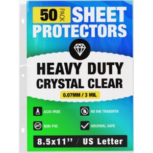 Plastic Sleeves For Recipe Binders 8.5×11''