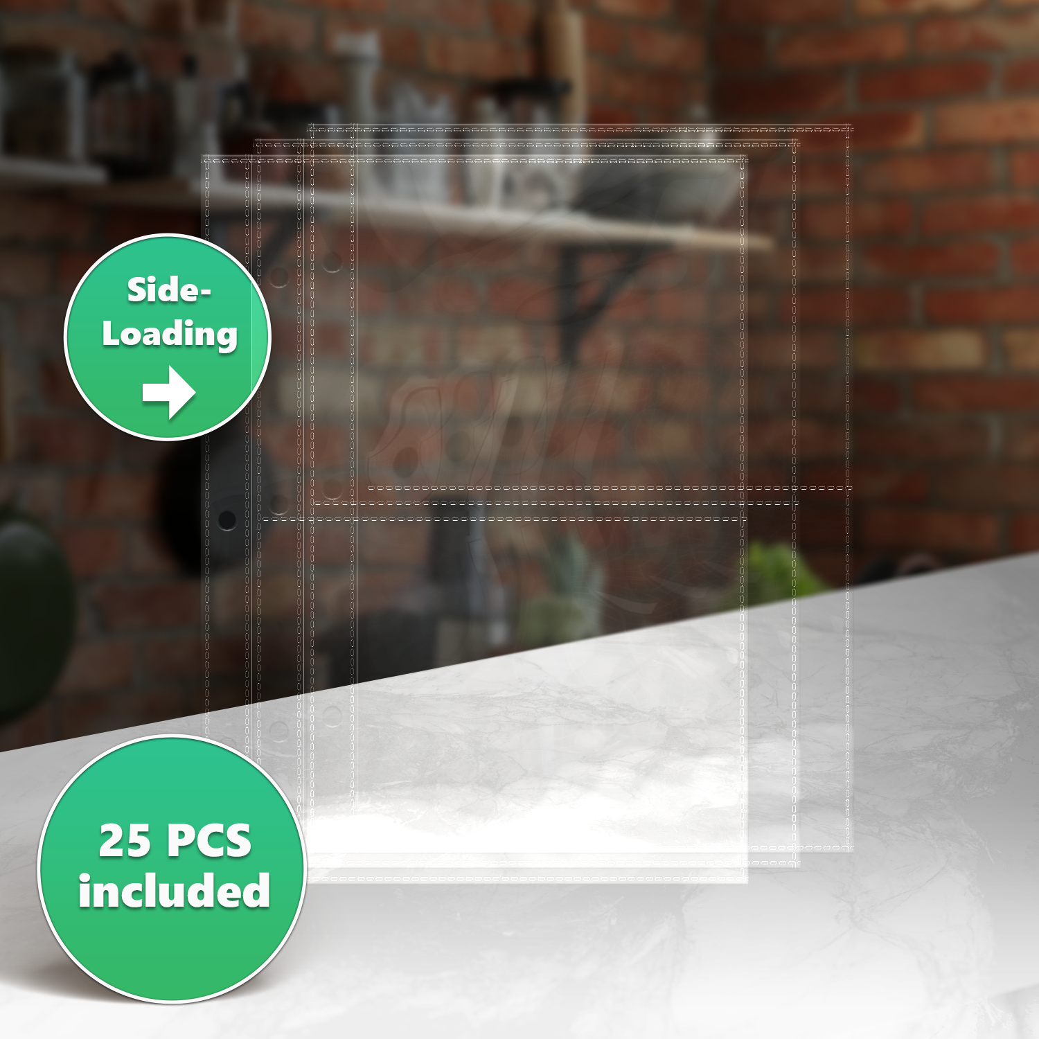 Mini Plastic Sleeves, 2-Slot 4x6'' 6.9×8.9'' - Image 4